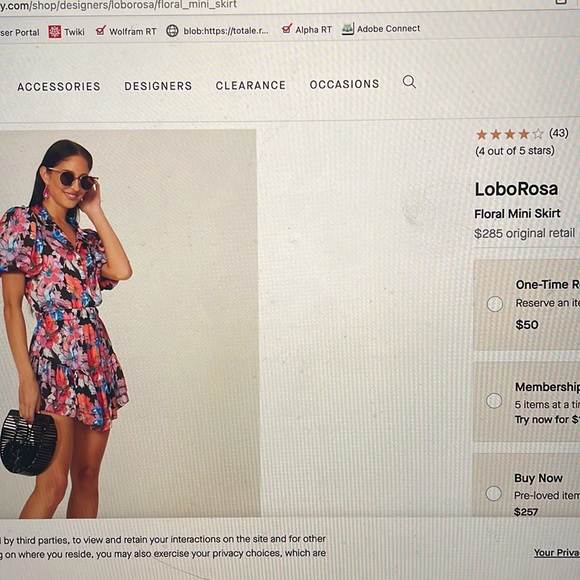 Lobo.Rosa Floral skirt size S from Rent the Runway - Picture 4 of 5